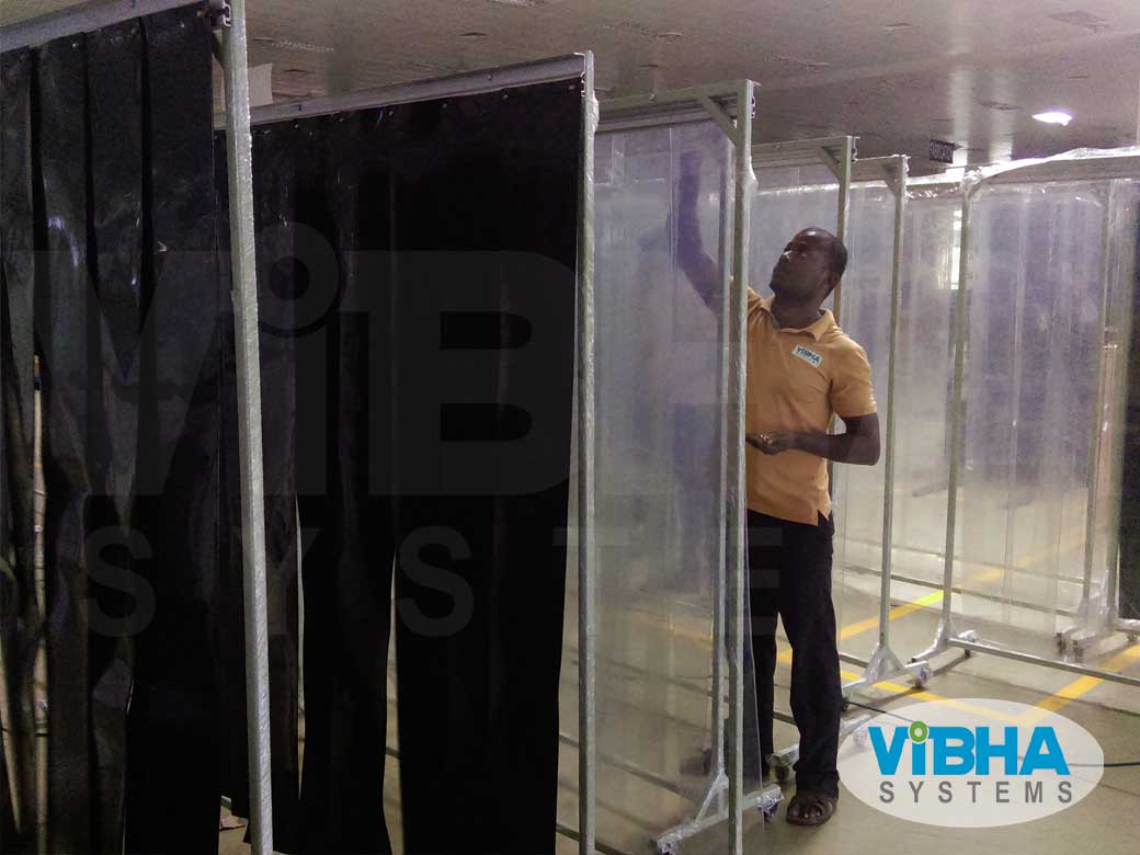 PVC Strip Curtains for Welding Booths