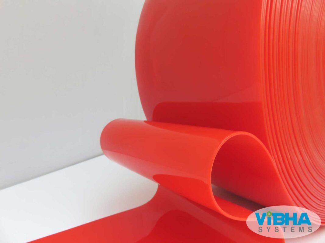 welding grade red color pvc strip roll