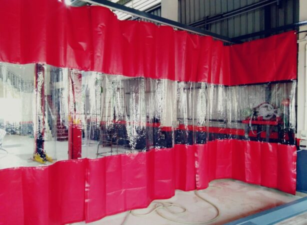 PVC curtains for wash bays